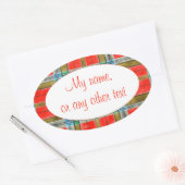 MAC BAIN TARTAN Oval Matte Stickers (Umschlag)
