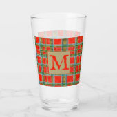 MAC BAIN TARTAN Pint Glass + Initial Glas (Rückseite)