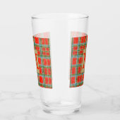 MAC BAIN TARTAN Pint Glass + Initial Glas (Rechts)