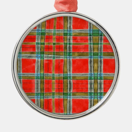 MAC BAIN TARTAN Premium Runde Ornamente (Vorne)