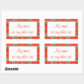 MAC BAIN TARTAN Rectangle Matte Stickers (Blatt)