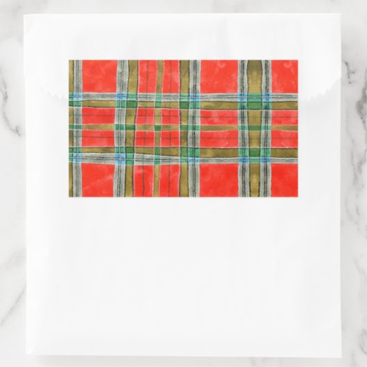 MAC BAIN TARTAN Rectangle Stickers (Tasche)