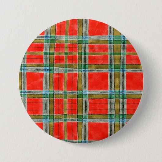 MAC BAIN TARTAN Round-Button-Taste Button (Vorderseite)
