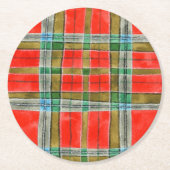 MAC BAIN TARTAN Round Paper Untersetzer (Vorderseite)