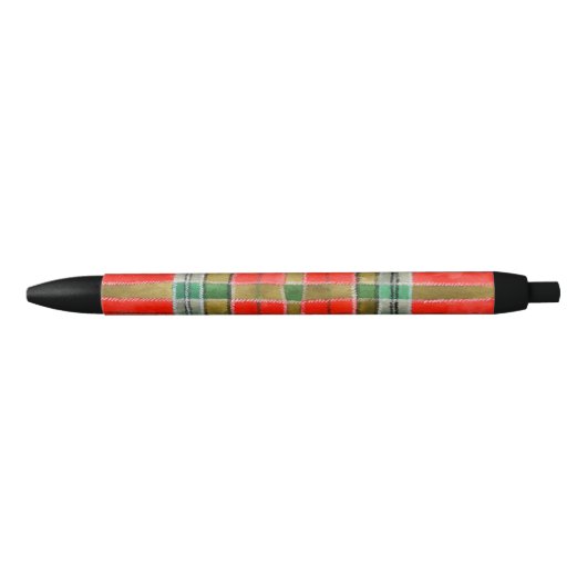 MAC BAIN TARTAN Schwarzer Tinten Pen Kugelschreiber (Vorderseite)