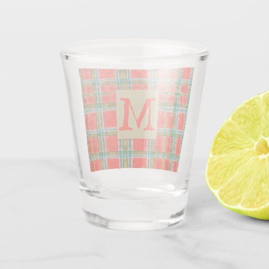 MAC BAIN TARTAN Shotglas + Text Schnapsglas (Rückseite)
