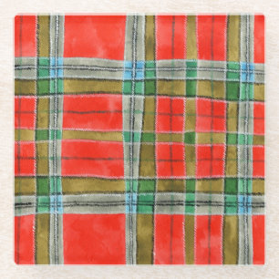MAC BAIN TARTAN Square Glass Untersetzer