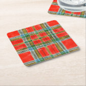 MAC BAIN TARTAN Square Paper Untersetzer (angewinkelt)