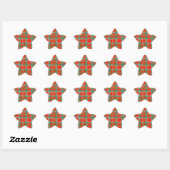 MAC BAIN TARTAN Star Stickers (Blatt)