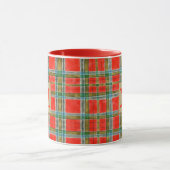 MAC BAIN TARTAN Tasse Roter Combo + Text (Zentrum)