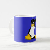 MAC BIRNEN-APPLES LINUX TUX KAFFEETASSE (Vorderseite Links)