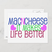 Mac & Cheese Life Postkarte (Vorne/Hinten)