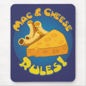 Mac & Cheese Regeln Mousepad (Vorne)