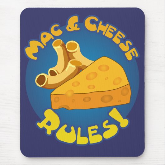 Mac & Cheese Regeln Mousepad (Vorne)