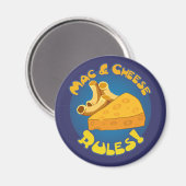 Mac & Cheese Rules Magnet (Vorderseite/Rückseite)