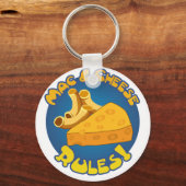 Mac & Cheese Rules Schlüsselanhänger (Vorderseite)