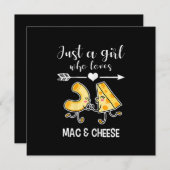 Mac & Cheese Shirt Funny Mac und Käse Lover Gesche Einladung (Vorne/Hinten)