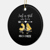 Mac & Cheese Shirt Funny Mac und Käse Lover Gesche Keramik Ornament (Links)