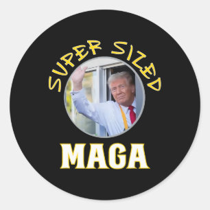 Mac Daddy Trump Vance 2024 macht Fries Runder Aufkleber