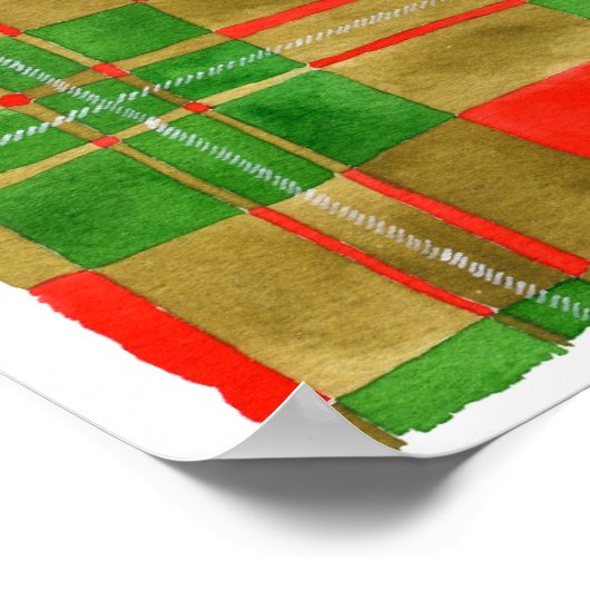 MAC GREGOR TARTAN 16"x16" Plakat (Ecke)