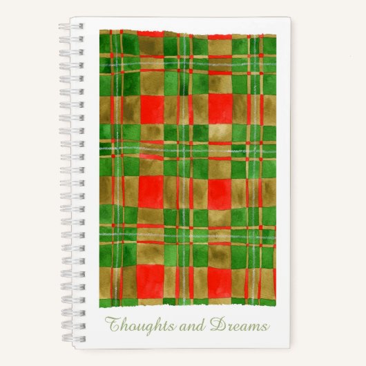 MAC GREGOR TARTAN 5.5x8.5 SpiralNotebook Notizblock (Vorderseite)