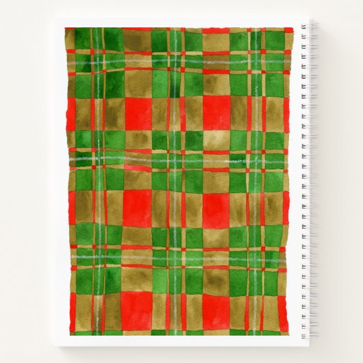 MAC GREGOR TARTAN 8.5x11 Spiral-Notebook Notizblock (Rückseite)