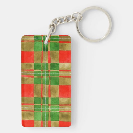 MAC GREGOR TARTAN Akryllischer Rectangle-Schlüssel Schlüsselanhänger (Rückseite)