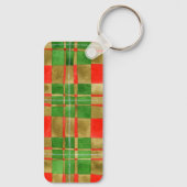 MAC GREGOR TARTAN Aluminium Rectangle Schlüsselanh Schlüsselanhänger (Rückseite)