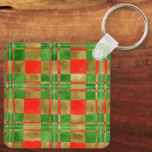 MAC GREGOR TARTAN Aluminium Square Schlüsselanhäng Schlüsselanhänger (Rückseite)