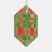 MAC GREGOR TARTAN Glas Hexagon Ornament (Vorderseite Rechts)