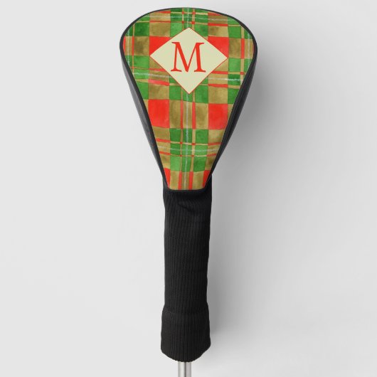 MAC GREGOR TARTAN Golf Driver Cover + Initial Headcover (Vorderseite)