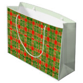 MAC GREGOR TARTAN Große Geschenktasche Geschenktüte (Rückseite Schrägansicht)