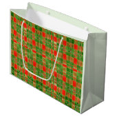 MAC GREGOR TARTAN Große Geschenktasche Geschenktüte (Vorderseite Schrägansicht)