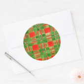 MAC GREGOR TARTAN Große Round Stickers (Umschlag)