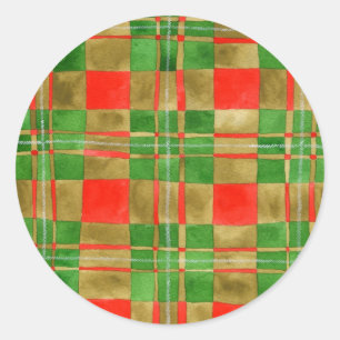 MAC GREGOR TARTAN Große Round Stickers