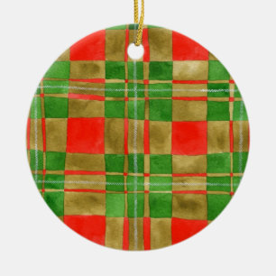 MAC GREGOR TARTAN Keramik Circle Ornament