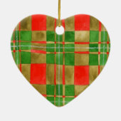MAC GREGOR TARTAN Keramik Herzstück Ornament (Hinten)