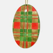 MAC GREGOR TARTAN Keramik Oval Ornament (Links)