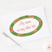 MAC GREGOR TARTAN Oval Matte Stickers (Umschlag)