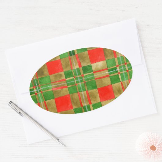MAC GREGOR TARTAN Oval Stickers (Umschlag)