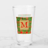 MAC GREGOR TARTAN Pint Glass + Initial Glas (Vorderseite)