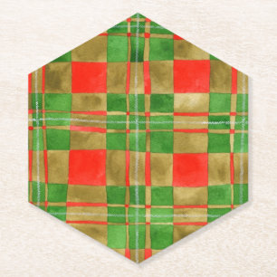 MAC GREGOR TARTAN Pointy Hexagon Paper Untersetzer