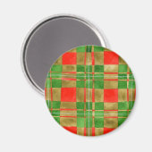 MAC GREGOR TARTAN Round Magnet (Vorderseite/Rückseite)