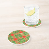 MAC GREGOR TARTAN Round Sandstone Untersetzer (Seite)