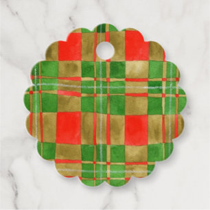 MAC GREGOR TARTAN Scalloped Gift Tags Geschenkanhänger