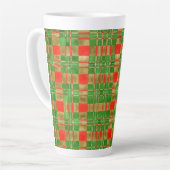 MAC GREGOR TARTAN Tall Latte Tasse (Linke Ecke)