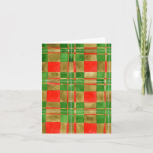 MAC GREGOR TARTAN Weihnachtskarte Feiertagskarte