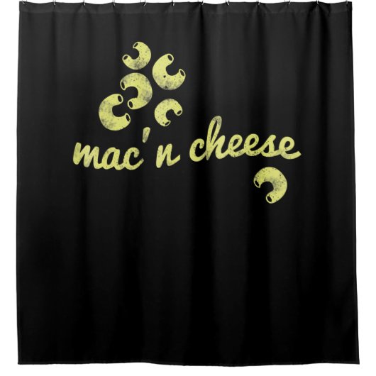 Mac-Käse | Spaß Koch Spaß Geschenk Duschvorhang (Vorderseite)