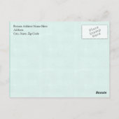 Mac-Lieben Käse, Niedliche Funny Macaroni + Käse Postkarte (Rückseite)