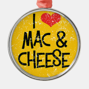 Mac n Cheese Christmas Ornament Aus Metall